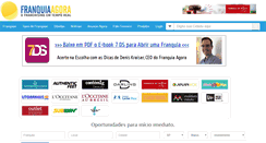 Desktop Screenshot of franquiaagora.com.br